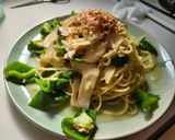 ピーマンとエリンギどっさりの和風パスタ作り方7写真