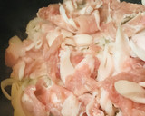 豚こまぎれ肉のあまから生姜炒め作り方2写真