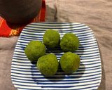 米粉、酒粕、抹茶のスノーボールクッキー作り方6写真