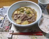 レンジで時短にも！南瓜の煮物or肉じゃが作り方78写真
