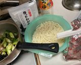 溶き卵とワカメと長ネギ簡単うどん作り方4写真