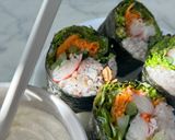 ライスペーパーとのりでダイエット生春巻き作り方7写真