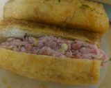 栃尾揚げの肉詰めと切り昆布の含め煮作り方4写真