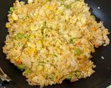 【簡単昼食】残りご飯でエビ風味チャーハン作り方3写真