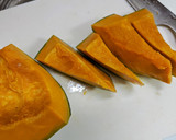 ★レンジでチン！かぼちゃの煮物とマヨ和え作り方1写真