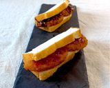 超ズボラ〜コロッケだけのスリットサンド作り方4写真