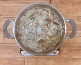 やきとり缶アレンジ・卵スープ（大量調理）作り方4写真