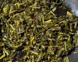 大根葉の漬物の辛子高菜炒め風作り方2写真