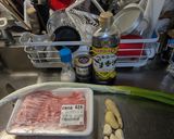 長ネギと豚🐷肉の炒めもの！作り方1写真