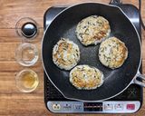 れんこんとひじきの豆腐ハンバーグ作り方8写真