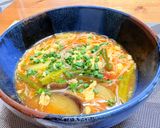 トマト🍅と夏野菜のワンパン❣️サンラータン煮麺作り方5写真