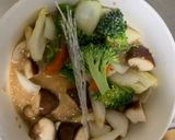 お一人様簡単洋風トンテキ味豆腐野菜炒め作り方16写真