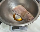 刺身用のブリの柵で冷蔵庫で一夜干し作り方2写真