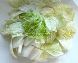 白菜と鶏むね肉の重ね蒸し作り方2写真