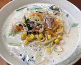 中華麺でチャンポン風ラーメン作り方4写真