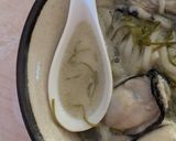 簡単★昼食！めかぶ入り牡蠣スープうどん作り方4写真