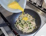 もやしと大根の葉の炒め物作り方4写真