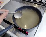 菜の花のワンパンスープパスタ作り方2写真
