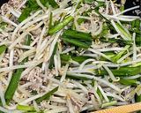 ニラ台湾ミンチ　味仙風作り方4写真