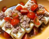 簡単!シーチキンと水菜の豆腐サラダ作り方7写真
