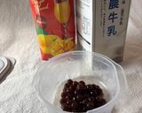 可愛い💕タピオカ🧋マンゴーミルク🥭🥛作り方1写真