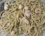 シーフード海苔クリームパスタ作り方3写真