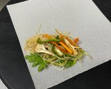 玉ねぎ麹漬け鶏むねと春菊と春雨の春巻き作り方8写真