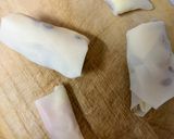 しめじ＆ハムチーズ春巻き作り方2写真
