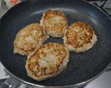鯖缶と豆腐とむね肉のハンバーグ作り方6写真