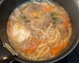 白だしde簡単★すき焼きリメイク★うどん作り方4写真