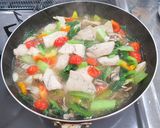 カジキと野菜のにんにく炒め作り方5写真