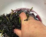 梅を漬けるための赤いシソ作り方5写真