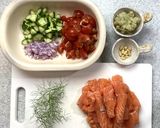 玉ねぎ麹でおいしい！ロミロミサーモン丼作り方2写真