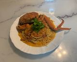 激ウマ！ズワイガニと渡蟹のトマトクリームパスタ作り方15写真