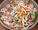 秋の味覚たっぷり🍚とろとろ甘酢あんの野菜炒め🤩🍁作り方7写真