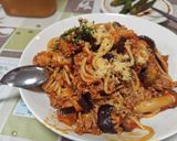 ひき肉ガッツリ！濃厚ナスのポロネーゼ作り方11写真