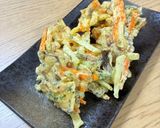 椎茸とにんじんのかき揚げ(あおさ入り)作り方7写真