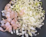 蝦仁白菜麺　海老と白菜の混ぜそば作り方1写真