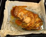鶏むね肉とモモ肉の重ね焼き作り方5写真