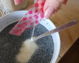 黒豆プリン☆お節の残りで豆乳デザート作り方2写真