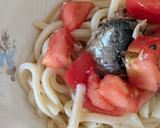簡単★トマトとサバ缶のアヤソースうどん作り方4写真