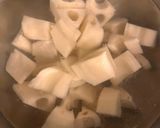蓮根を使ったホイコーロー作り方1写真
