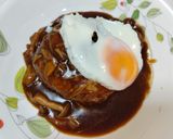 デミきのこ煮込みチーズｉｎハンバーグ作り方11写真