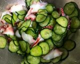 🔰あと一品！タコときゅうりとワカメの酢の物作り方4写真