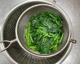 【保育園おやつ】ほうれん草豆乳もち作り方1写真