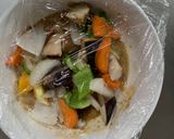 肉無豆腐さっぱり梅味噌レモン味野菜炒め作り方13写真