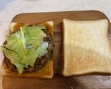 もち麦入りパティで、てりやきホットサンド作り方8写真