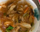 お一人様洋風オイ麻婆味根菜たっぷり野菜炒作り方20写真