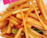 捨てないで☆うどの皮のきんぴら作り方4写真