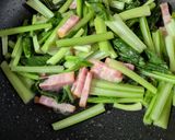ヤングコーンと小松菜炒め作り方3写真